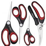 $24 LIVINGO All Purpose Scissors Set - 4 Pack Shar