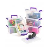 $27 IRIS USA 2.7 Qt. Plastic Storage Bins with Lid