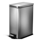 $65 7.9 Gal. Stainless Steel Step-On Kitchen Trash
