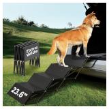 $80 Dog ramps with 23.6' Extra-Wide - Portable 4-D