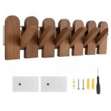 $20 Wood Coat Rack Wall Mount, Flip Down Wall Hook