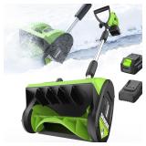 $131 STEELITE 20V Cordless Snow Shovel, 12' Electr