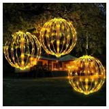 $90 16' Christmas LED Light Globe (3 Pack) with Mu