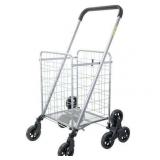 $80 Dbest Products Folding Shopping Cart with Whee
