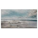 $100 NANKAI 24x48 inch Hand-Painted Abstract Paint