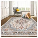 $68 Machine Washable Area Rug 6x9 Boho Non Slip Ru