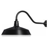 $120 17in. Satin Black Outdoor Gooseneck Barn Ligh