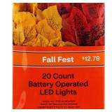 $26 Spooky Village LED Garland Lights, 9 Ft - 20 C