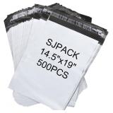 $66 SJPACK 500pcs 14.5x19 Poly Mailers 2.5 Mil Env