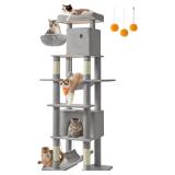 $80 Feandrea Cat Tree, 79.1 Inch Tall Cat Tower fo