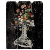 $36 Flooreal Floral Skeleton Picture Painting for