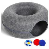 $47 Large Cat Tunnel Bed for Indoor Cats with 3 To