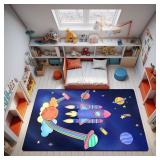 $28 Boshengya Space Rockets Rug for Kids Room 60x8