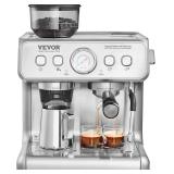$314 VEVOR Espresso Machine Built-in Grinder, 15 B