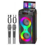 $102 Karaoke Machine, Portable Outdoor Speaker wit