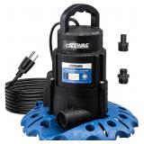 $130 CrestWave 1/3HP Pool Cover Pump Automatic On
