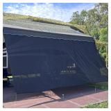 $86 RV Awning Shade Screen Without Zipper 8'x17'3'