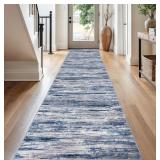 $76 2.6x16 Modern Abstract Runner Rug for Hallways