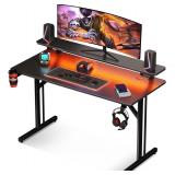 $80 MOTPK 39 Inch Small Gaming Desk with LED Light