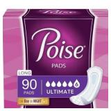 $135 Poise Incontinence Pads for Women, Ultimate A