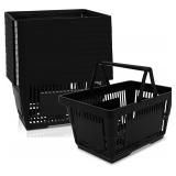 $80 12PCS Shopping Baskets with Handles, 21L Durab