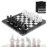 $149 Radicaln Marble Antique Chess Set with Storag