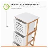 $92 Prosumers Choice Wooden Bathroom Cabinet Stora