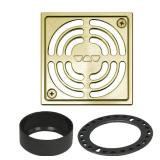 $90 Kerdi-Drain 4 in. Brushed Brass Drain Grate Fl