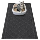 $47 Amyracel Cat Litter Mat, 48'x24' Non-Slip Litt