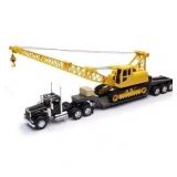 $82 NewRay Kenworth W900 Truck with Lowboy Trailer