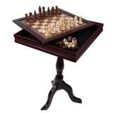 $140 GSE Wooden 3-in-1 Chess Checkers Backgammon T