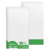 $120 STICKGOO Drop Ceiling Tiles 2ft x 4ft, White