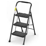 $50 HBTower 3 Step Ladder, 3 Step Stool for Adults