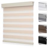 $86 Joydeco No Drill Zebra Blinds for Windows, Cor