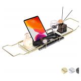 $60 Bathtub Tray Caddy for Luxury Bath Expandable