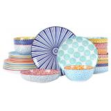 $120 Selamica Ceramic Dinnerware Sets for 6, 24 Pi