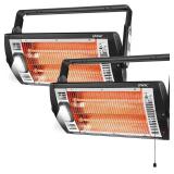 $140 Shinic 2 Packs Electric Garage Heaters, 1500W