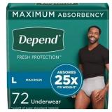 $55 Depend Fresh Protection Adult Incontinence Und