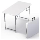 $99 4 Feet Foldable Table Adjustable Height with B