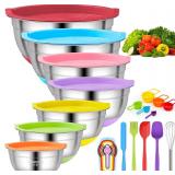 $29 CHAREADA Mixing Bowls with Airtight Lids, 18pc