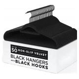 $30 Generic Black Velvet Felt Non-Slip Clothes Han