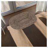 $19 Natural Jute Rug, Bohemian Area Rug, Boho D co