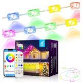 $30 Permanent Outdoor Lights, 100ft Smart RGB LED