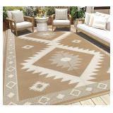 $50 HEBE Outdoor Rug 8'x10' Waterproof for Patios