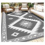 $50 HEBE Outdoor Rug 8'x10' Waterproof for Patios