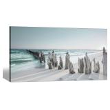 $70 SD SOFT DANCE Beach Canvas Wall Art Decor: Coa
