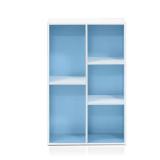 $37 Tropika 31.5 in. Light Blue/White Faux Wood 5-