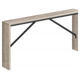 $64 Console Table, 62.2' Long Sofa Table Behind Co