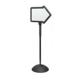 $123 Write Way  Directional Sign, Black