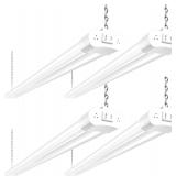 $43 hykolity 4 Pack Linkable LED Shop Light, 4FT 4